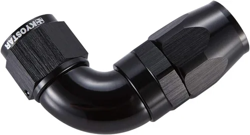 Vista 3 de 10AN Accesorios de 90 Grados para Línea de Combustible de Aceite Trenzada Negra #4416