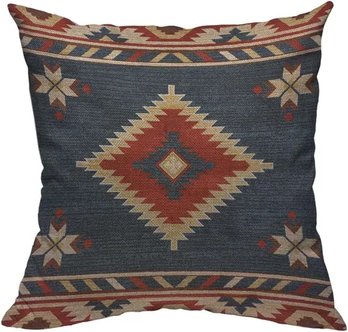 Vista 26 de TKS MITLAN Fundas de almohada abstractas con ondas 18 x 18 pulgadas, fundas de almohada decorativas con gradiente azul de agua de mar, ondas