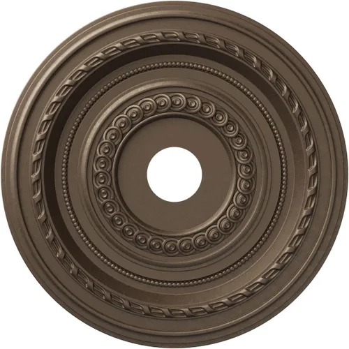 Vista 32 de Ekena Millwork CMP10CO Cole Medallón de techo de PVC termoformado (se adapta a toldos de hasta 4 1/4"), 10 "OD x 3 1/2" ID x 3/4" P