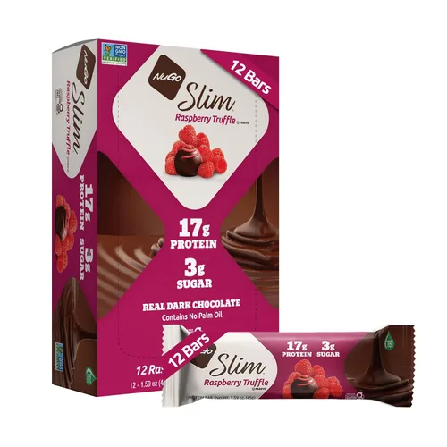 Vista 11 de Nugo Slim Dark Chocolate Mint, 0.71 oz de proteína vegana, 0.11 oz de azúcar, 0.16 oz de fibra, bajo en carbohidratos netos, apto para dieta