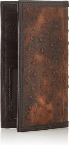 Vista 2 de Nocona Rodeo de avestruz marrón para hombre