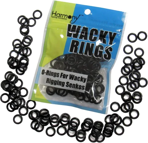 Vista 13 de (100pk) – O-Rings for Wacky Rigging Senkos/Worms/Soft Stickbaits – Bait Saver Orings for Senko Worm – Save Your Baits from Tearing While Wacky Neko