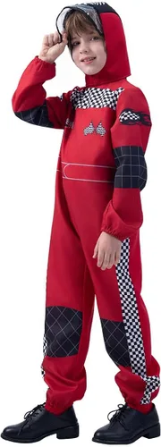 Vista 3 de KalcyKizz Disfraz de corredor para niños, rojo
