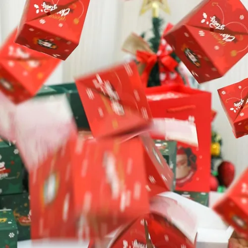 Vista 5 de DYFCNP Caja de regalo sorpresa para dinero, caja de regalo sorpresa explosión, cajas de regalo sorpresa de Navidad de 2024 recién llegadas, caja