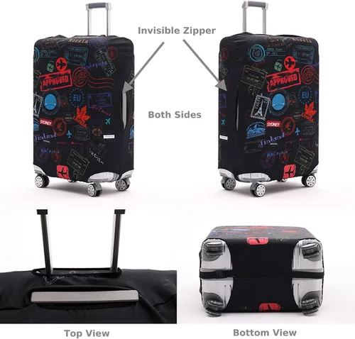 Vista 2 de Travelkin - Funda lavable para proteger contra rayones para maletas de 18-32 pulgadas