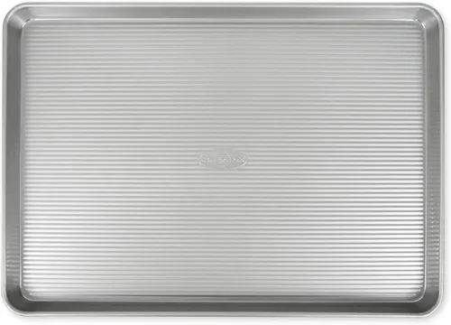 Vista 19 de USA Pan - Bandeja para hornear antiadherente de acero aluminizado para rollos de gelatina