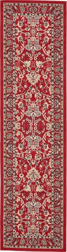 Vista 113 de Unique Loom Sialk Hill Collection - Alfombra de área Washington (6' 1" x 9' Rectángulo Burdeos/Crema)