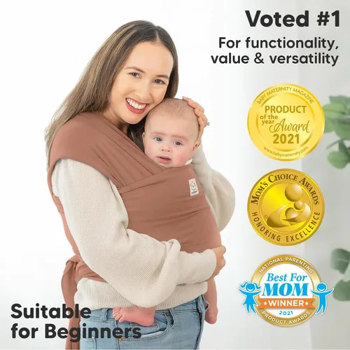 Vista 3 de KeaBabies Portabebés y organizador de pañales – Todo en 1 Original transpirable Baby Sling, organizador de bebé para guardería, ligero, manos libres