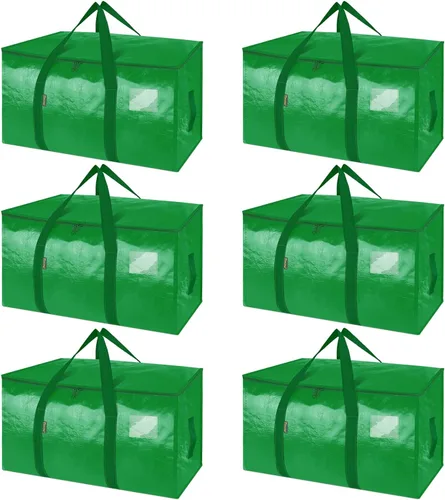 Vista 16 de BALEINE Paquete de 2 bolsas de mudanza de gran tamaño con asas reforzadas, bolsa de almacenamiento resistente para ropa, suministros de mudanza