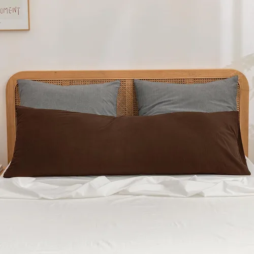 Vista 77 de BESTOUCH 100% Algodón Lavado Funda de Almohada para Cabello y Piel, Sensación de Lino, Suave, Cómoda, Transpirable, Juego de 2 Fundas de Almohada
