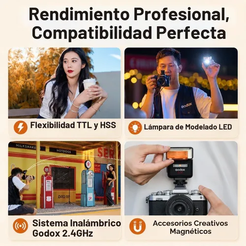 Vista 9 de GODOX iT32 TTL Flash de cámara para Canon con disparador de flash inalámbrico X5C, compatible con 5D Mark IV,5D Mark III,5D Mark II,6D Mark