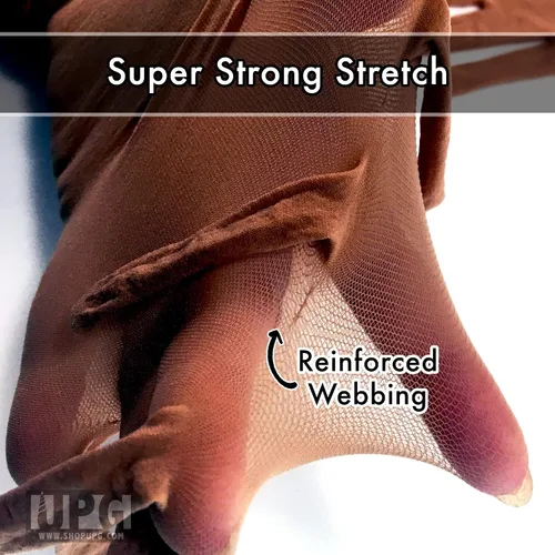 Vista 6 de Nude Illusion Second Skin - Guantes transparentes sin costuras con costura superior elástica en beige, bronceado sobre el codo unisex