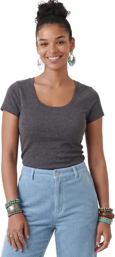 Vista 83 de Emmalise - Camiseta de manga corta para mujer, cuello redondo, estilo básico, pack de valor, tallas junior y grandes