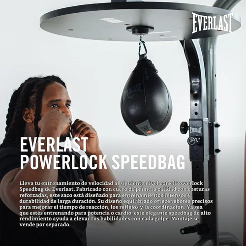 Vista 2 de Everlast Saco de boxeo de velocidad Bolsa de velocidad para boxeo y artes marciales mixtas Bolsa de boxeo duradera para entrenamiento