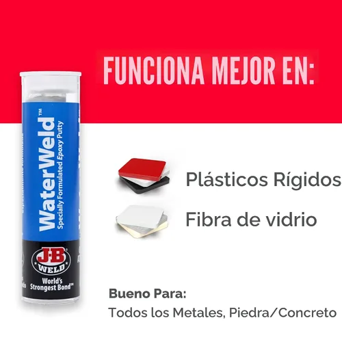 Vista 7 de J-B Weld 8277 2-Oz. Masilla Epoxi Waterweld Auto, 0, 2 onza, Blancuzco