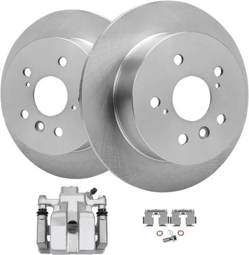 Vista 57 de Detroit Axle - Kit de freno delantero para Honda Odyssey 1999-2004 2001-2002 MDX Rotores de freno de disco Pinza de freno de disco con soporte