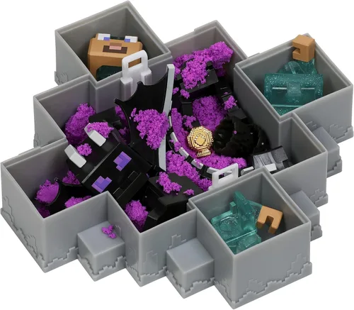 Vista 7 de Treasure X Minecraft Caves & Cliffs Ender Dragon. Personaje de mina y artesanía. Mina, descubre y crea con 20 niveles de aventura, encontrarás