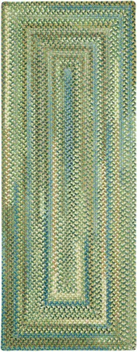 Vista 39 de Capel American Heritage Barn Blue Alfombra Trenzada de Cesta de 0' 12" Azul granero