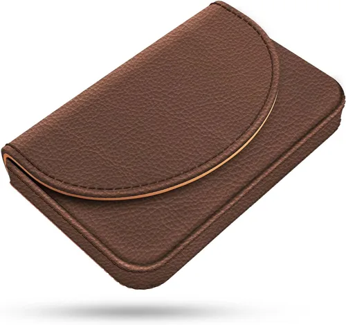 Vista 22 de Tarjetero, Estuche para Tarjetas de Visita de Cuero PU con Impresión de Color y Patrón, Porta Tarjetas con Billetera, Bolsillos Magnéticos