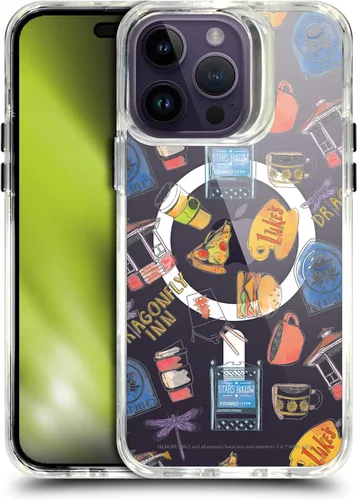 Vista 196 de Head Case Designs Gilmore - Funda negra a prueba de golpes con diseño de dibujos animados para niñas con licencia