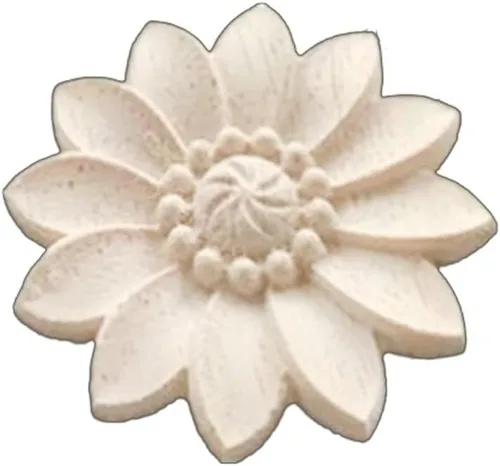 Vista 9 de 4 piezas de apliques de madera redondos para decoración de muebles de puerta de cama, decoración de gabinete de madera, decoración de muebles sin