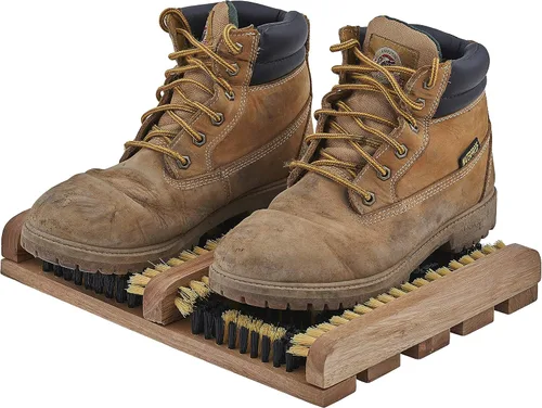Vista 6 de Superio Rascador de zapatos y botas, cepillo para limpiar zapatos exteriores de 10.5 x 14 pulgadas, limpia profundamente y elimina toda la suciedad