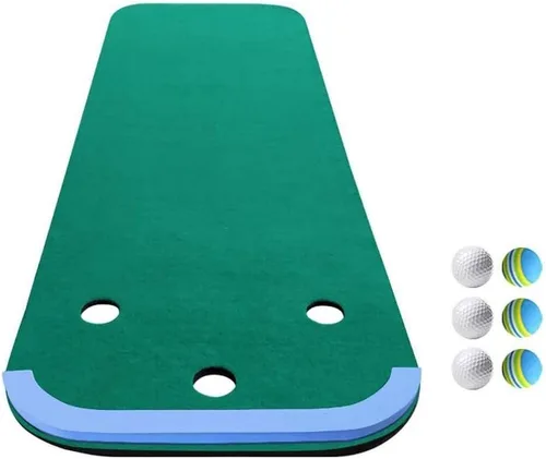 Vista 8 de Tapete de golf para práctica de golf, tapete de golf para el hogar, tapetes de golf para interiores y exteriores, práctica profesional de putting