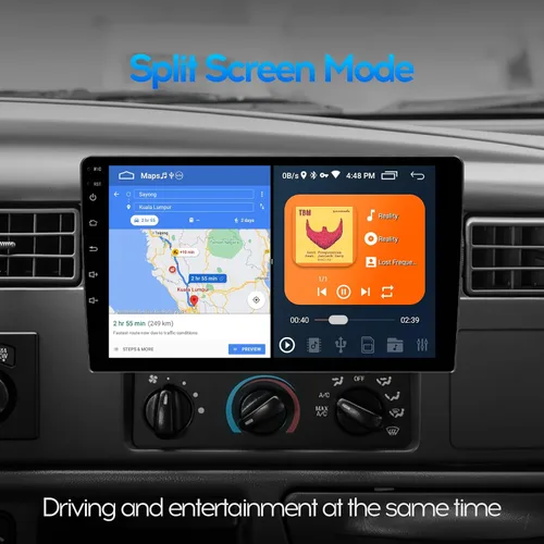 Vista 6 de 9" IPS Visualización Completa Táctil 2+32G Radio de Coche Doble Din Receptores de Audio Vídeo Estéreo con CarPlay Inalámbrico Android Auto Cámara