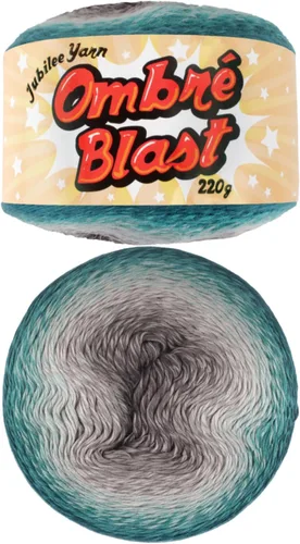 Vista 8 de JubileeYarn - Hilo Ombré Blast (7.76 oz/torta de algodón para bebé, 1 torta)