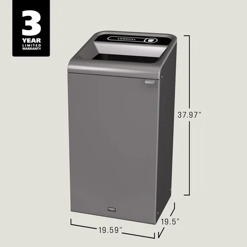 Vista 7 de Rubbermaid Commercial Products Residuos recipiente de plástico reciclado puede, 1