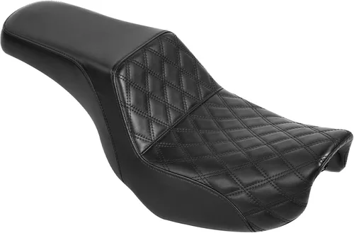 Vista 6 de Asiento de motocicleta para conductor y pasajero, apto para Harley Dyna Wide Glide Low Rider Fat Bob Street Bob FXDB Super Glide Custom Switchback
