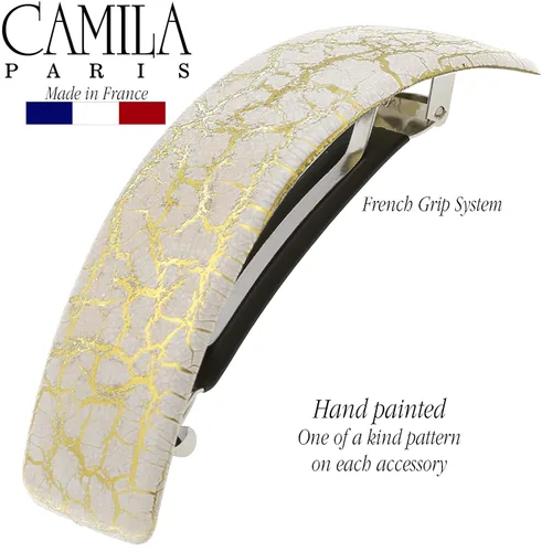 Vista 6 de Camila Paris CP2553 - Pinza de pasador de pelo francés para niñas, para cabello largo y rizado, grueso, rizado, ondulado, agarre fuerte, pinzas