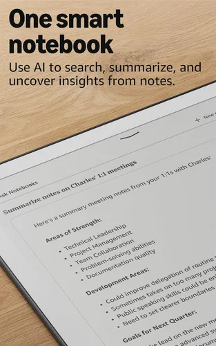 Vista 5 de Amazon Kindle Scribe de 32 GB (último modelo) — Pantalla tipo papel de 11″ con luz frontal — Más delgado, ligero y rápido — Escribe en el cuaderno