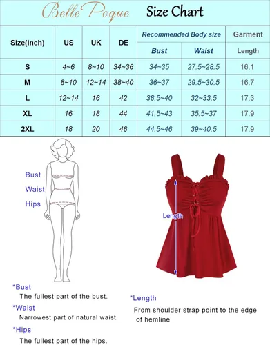 Vista 4 de Belle Poque Camisetas sin mangas de verano para mujer, blusas fruncidas vintage