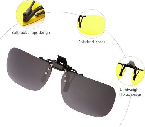 Vista 15 de POLARS DESIGN Gafas de sol polarizadas con clip sobre lentes de miopía graduadas