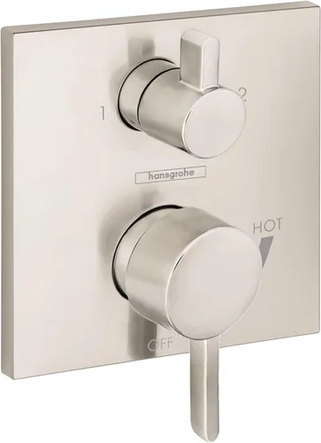 Vista 11 de hansgrohe Ecostat Válvula de presión de balance moderno para ducha con desviador en cromo, 15862001