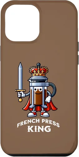 Vista 25 de Carcasa divertida para iPhone 16 The French Press King