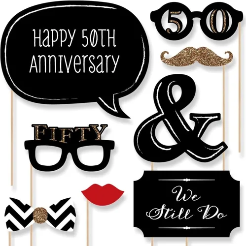 Vista 7 de Accesorios para fotomatón de 50.° aniversario, (20 unidades)