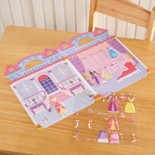 Vista 11 de Melissa & Doug Princesa Puffy, juego de adhesivos, Juego de calcomanías infladas - princesa, 1, Azul