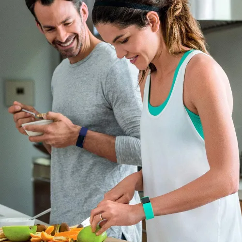 Vista 5 de Correas compatibles con Fitbit Charge 2, correas de repuesto de silicona suave, correas deportivas ajustables, accesorios para Fitbit Charge 2