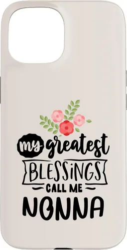 Vista 6 de My Greatest Blessings Call Me Nonna Italian Grandma Women Case for iPhone 17