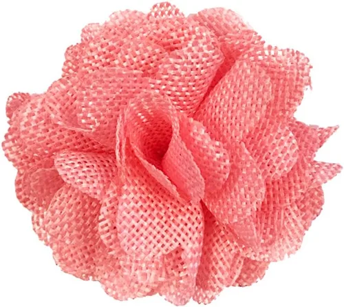 Vista 8 de allydrew Shabby Chic - Flor de arpillera de 3 pulgadas de diámetro (juego de 12), champán