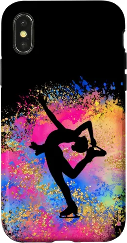 Vista 5 de Rainbow Ice Skating Dancer Figure Skate Skate Colorful Cute Case for iPhone 17
