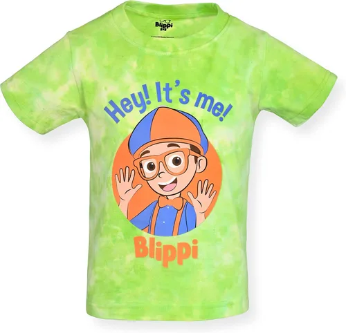 Vista 3 de Blippi Paquete de 3 camisetas para niños pequeños y pequeños, azulnaranjaverde
