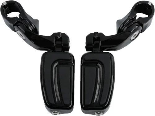 Vista 25 de XFMT - Estribos de color negro mate para motocicleta, 1.25 pulgadas, incluye kit de montaje