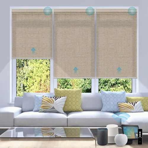 Vista 36 de SmartWings Persianas Enrollables Inteligentes Motorizadas con Filtro de Luz, Persianas Eléctricas con Control Remoto para Ventanas Compatibles