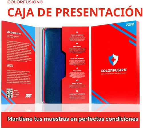 Vista 4 de ColorFusion PPF de VViViD, El Libro de Muestras de Película de Protección de Pintura de Aplicación Híbrida Cosmética Definitiva