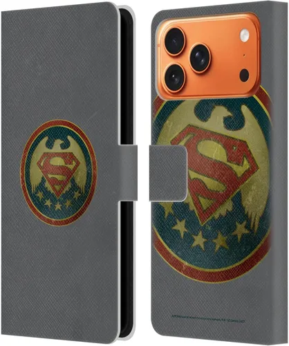 Vista 134 de Head Case Designs Funda de piel con licencia oficial de Superman DC Comics con logotipos negros y rojos compatible con Apple iPhone 11