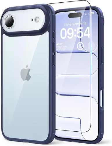 Vista 91 de TAURI Funda para iPhone 17, antiamarilleamiento con protector de pantalla, protección de grado militar, a prueba de golpes, delgada para iPhone 17