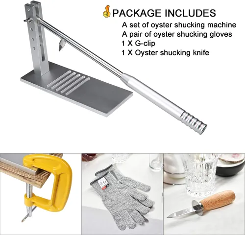 Vista 3 de Máquina Shucker de ostras, kit de shucking de almejas de ostras
